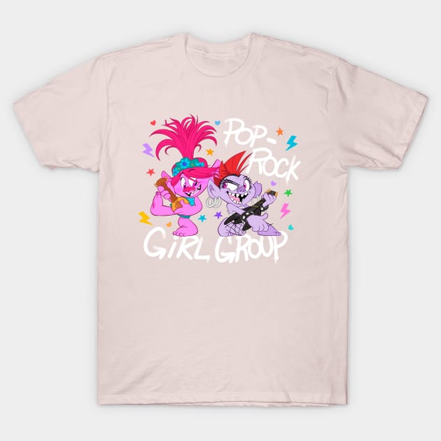 Pop-Rock Girl Group T-Shirt by jzanderk